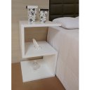 Ver imagem 5 de Mesa S Lateral de Apoio ou Mesa de Cabeceira Branco Laca