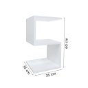 Ver imagem 4 de Mesa S Lateral de Apoio ou Mesa de Cabeceira Branco Laca