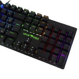Teclado Gamer Viper Pro Semi Mecanico Rgb Naja - 408 - 5