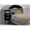 Cabeceira para Cama Box Solteiro 88 cm Elite Jr - Gelius - Cinza com Preto - Cinza com Preto - 2