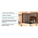 Ver imagem 6 de Guarda Roupa de Canto Casal 8 Portas 7 Gavetas Nogueira Dourado com Cinza Puro Prime Luciane Móveis