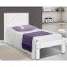 Cama Solteiro Villa 80/90 Branco com Colchão D33 88x188 - PR Móveis - 2