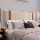 Ver imagem 6 de Kit Quarto 2 Mesas Cabeceira Pequena Retrô Painel Suspenso Cama Box Casal Queen 1,6