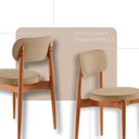 Ver imagem 3 de Conjunto 2 Cadeiras de Jantar Ballare Soft Moderna Mobília Turim 07 / Imbuia Nat.