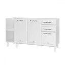 Ver imagem 2 de Balcão de Cozinha Star New 3 Portas 2 Gavetas Branco - Telasul