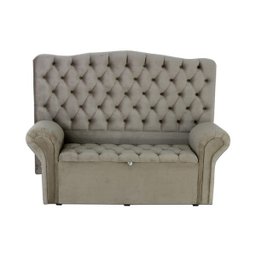 Kit Cabeceira e Recamier Baú para Cama Box Queen 158cm Larhome Alpes Tecido Suede Veludo Marrom Clar - 2 Kit Cabeceira e Recamier Baú para Cama Box Queen 158cm Larhome Alpes Tecido Suede Veludo Marrom Clar - 2