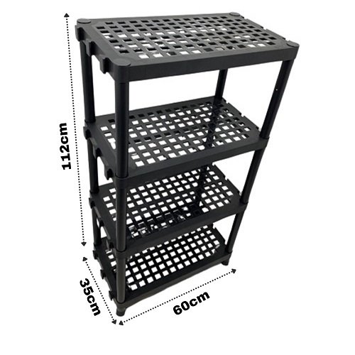 Estante 4 Prateleiras Modular Organizadora de Plástico - 3