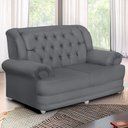 Ver imagem 2 de Sofá 1,50m 2 Lugares Suede Finlândia Cinza