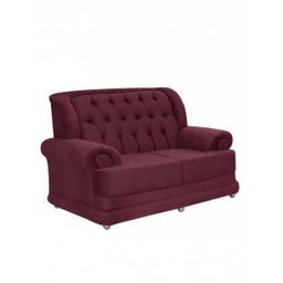 Sofá 2 Lugares Suede Finlândia Sofá Casa - 1