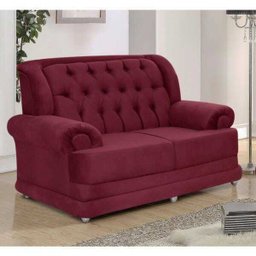 Sofá 2 Lugares Suede Finlândia Sofá Casa - 2