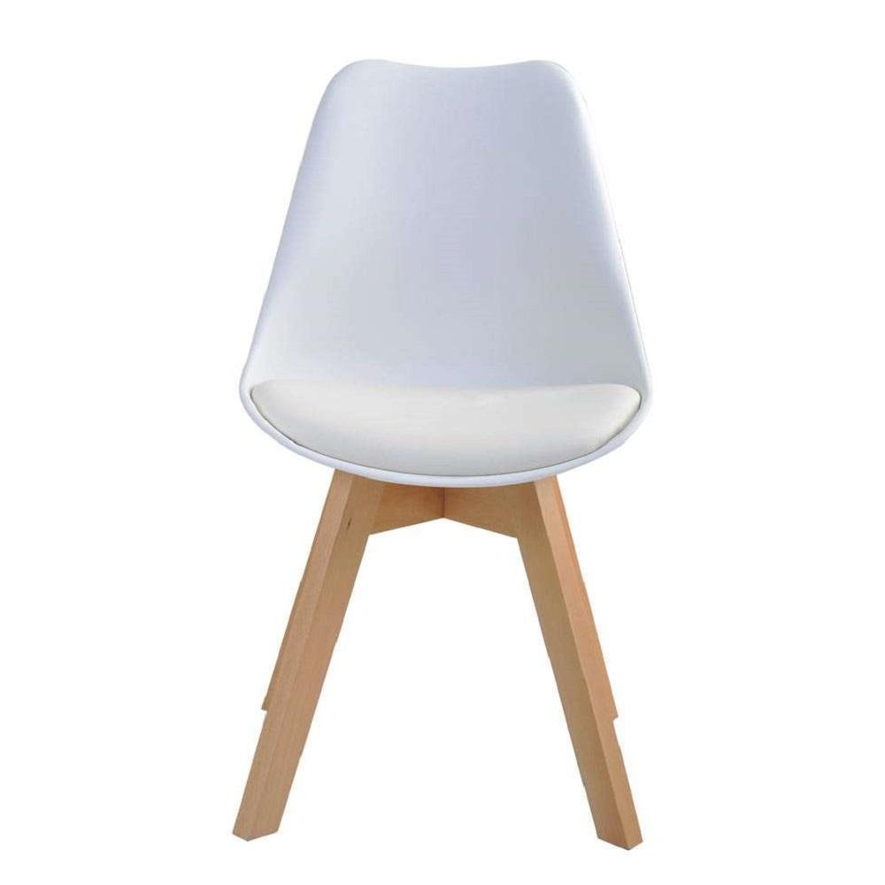 Kit de 4 Cadeiras Prizi Wood E75-Branca - 2