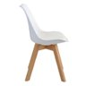 Kit de 4 Cadeiras Prizi Wood E75-Branca - 4