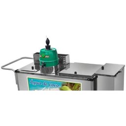 Carrinho de Água de Coco Inox Toldo Rodas Pneumáticas Cefaz - 3