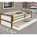 Ver imagem 1 de Cama Bianca Branco Mel com Cama Auxiliar