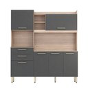 Ver imagem 3 de Cozinha Compacta Select Avena Touch Grafito Demóbile
