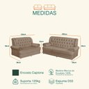 Ver imagem 4 de Conjunto de Sofá 2,00 X 1,50m 3 e 2 Lugares Suede Finlândia