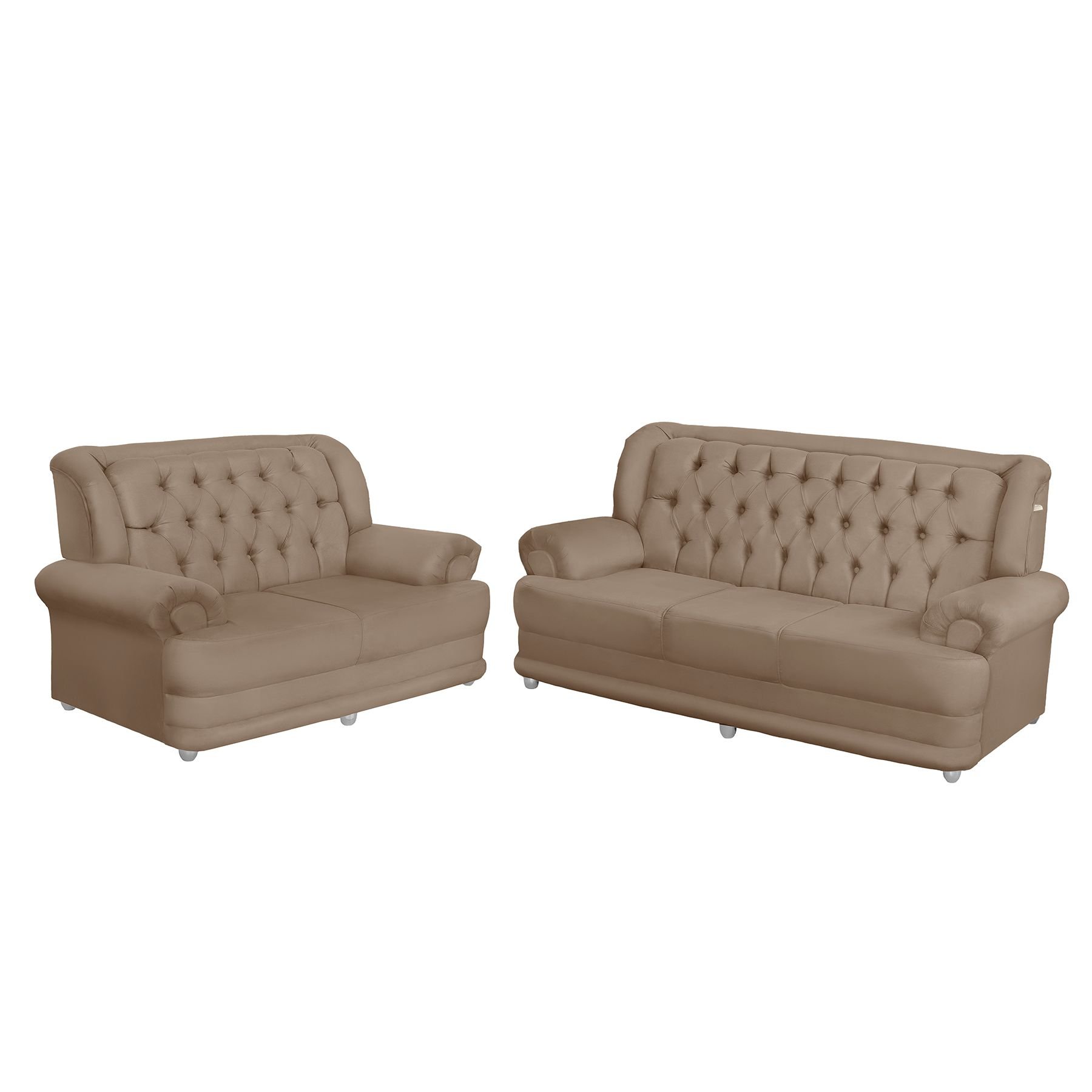 Conjunto de Sofá 3 e 2 Lugares Suede Finlândia - 2