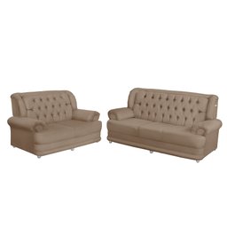 Conjunto de Sofá 3 e 2 Lugares Suede Finlândia - 2