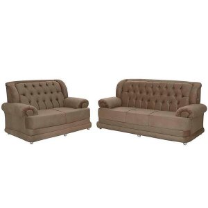 Conjunto de Sofá 3 e 2 Lugares Suede Finlândia