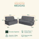 Ver imagem 4 de Conjunto de Sofá 2,00 X 1,50m 3 e 2 Lugares Suede Finlândia