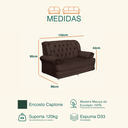 Ver imagem 4 de Sofá 1,50m 2 Lugares Suede Finlândia