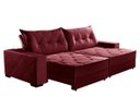 Ver imagem 2 de Sofá Retrátil e Reclinável 2,90m Suede Hollywood