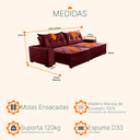 Ver imagem 3 de Sofá Retrátil e Reclinável 3,10m Suede Hollywood