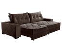 Ver imagem 2 de Sofá Retrátil e Reclinável 2,90m Suede Hollywood