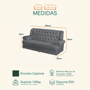 Ver imagem 4 de Sofá 2,00m 3 Lugares Suede Finlândia