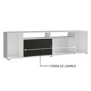 Ver imagem 5 de Rack para TV até 65 Polegadas Madesa Cancun Branco/Preto Cor:Branco/Preto