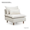 Ver imagem 4 de Capa Sofá Sôma com Encosto CabeCasa MadeiraOriginals Madeiramadeira Linho Natural Bege/Marrom
