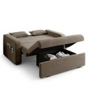 Ver imagem 5 de Sofá Cama 2 Lugares Compacto com Baú 140 Larg Lady Day Matrix