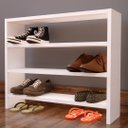 Ver imagem 3 de Sapateira Branco Mdf Chão 70cm Sapatos Organização Casa