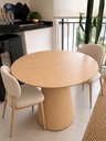 Ver imagem 1 de Mesa de Jantar Redonda Carvalho Avenna 70cm – Base Cone
