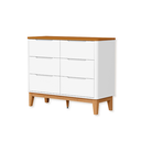 Ver imagem 1 de Cômoda Infantil Boom 6 Gavetas Branco Fosco Savana