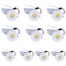 Kit 10 Mini Spot Led Embutir Redondo 6500k 3w Branco Frio 4,5cm Bivolt Pix Mini Spot Led Sl (1-3)x1w - 1