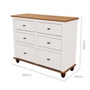 Ver imagem 4 de Quarto de Bebê Joy 3 Peças: Berço + Cômoda + ROUPEIRO2P Off White/Nogueira