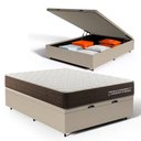 Ver imagem 1 de Cama Box Baú Casal com Colchão de Espuma D33 Double Comfort 138x188x62cm