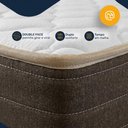 Ver mais imagens de Cama Box Baú Casal com Colchão de Espuma D33 Double Comfort 138x188x62cm