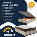 Ver imagem 5 de Cama Box Baú Casal com Colchão de Espuma D33 Double Comfort 138x188x62cm