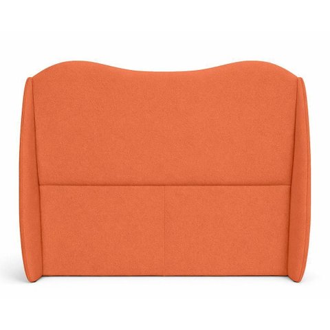 Cabeceira Cama Box Casal Margarida Orgânica no Box Madeira Maciça Suede Terracota