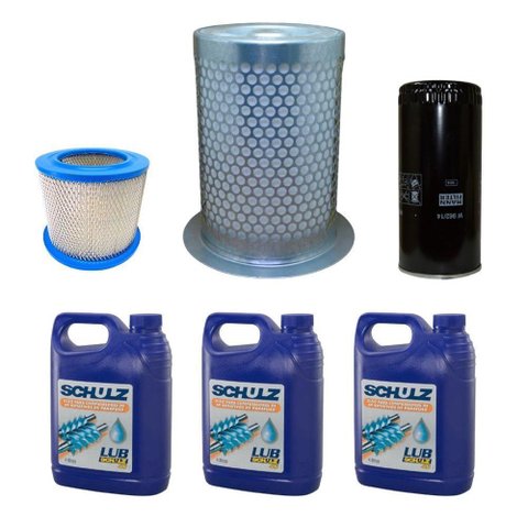 Kit Filtros e Óleo Schulz Srp 2020 2025 2030 Ta20c Ta25c Ta30c