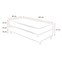 Ver imagem 2 de Cama Box Solteiro King + Colchão de molas - Anjos - Classic Superlastic 96cm