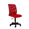 Cadeira Giratória Executiva Tela Sem Braços - Tela Vermelha - 1