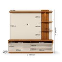 Ver imagem 5 de Estante Ripada para Tv 55 Polegadas 184cmx180cm com Led Mariana