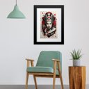 Ver imagem 1 de Quadro Rainha de Copas - 60x48cm:madeira Preta