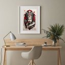 Ver imagem 2 de Quadro Rainha de Copas - 60x48cm:madeira Preta