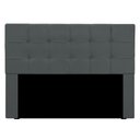 Ver imagem 2 de Cabeceira Cama Box Slim Queen 1,60 m Suede Cinza Grafite
