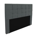 Ver imagem 1 de Cabeceira Cama Box Slim Queen 1,60 m Suede Cinza Grafite