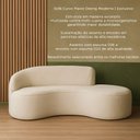 Ver imagem 3 de Sofá de Canto Mavie 3 Lugares Fixo 150cm Off White Bouclé Sofá Home